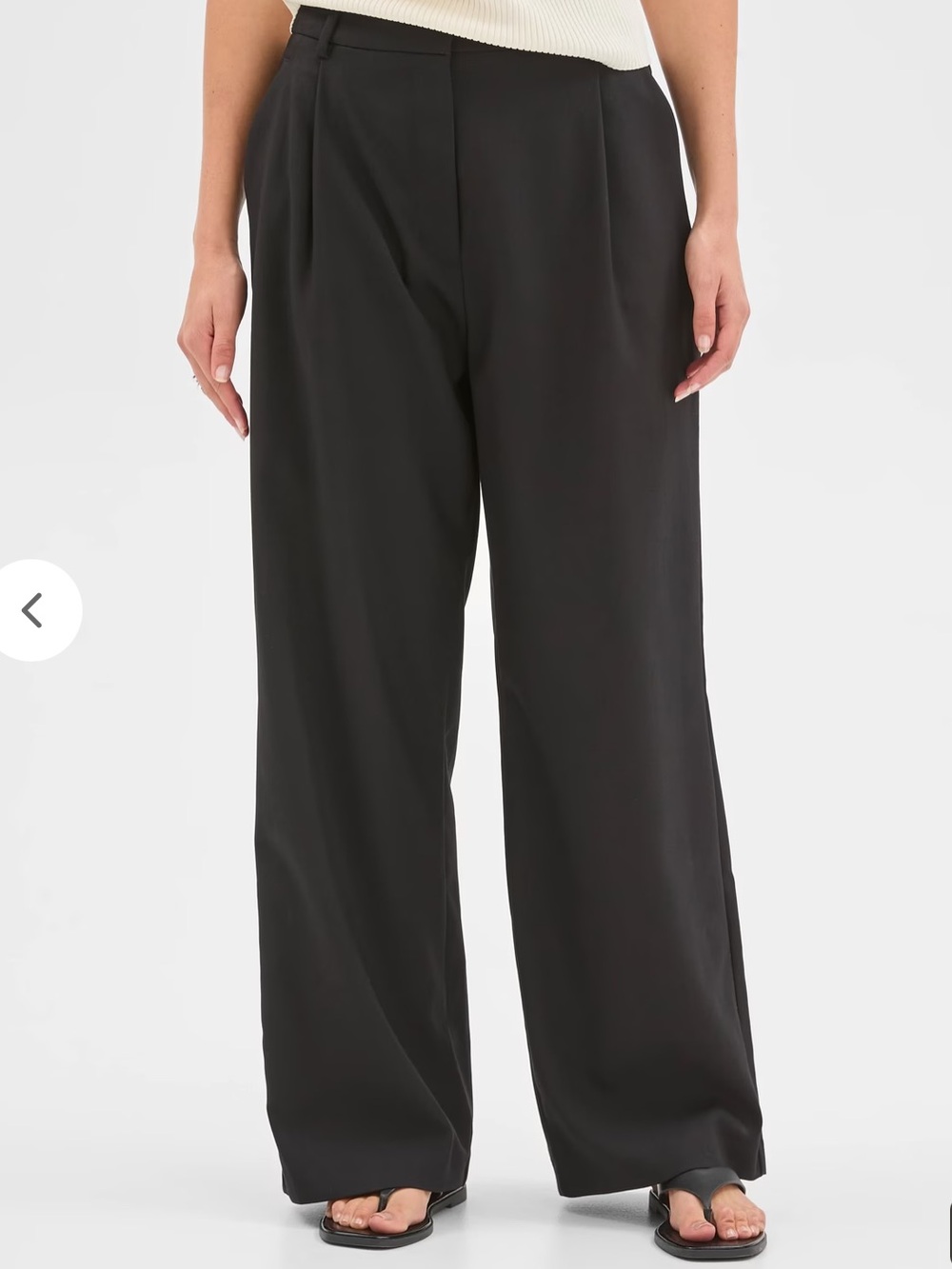Preview Classic Pleat Wide Leg Pant
